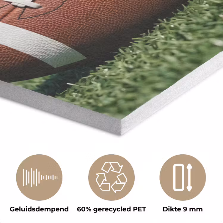 Football - Veld - Stadion - Sport PET vilt klein -closeup_NL