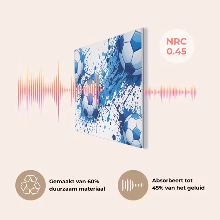 Voetballen - Verf - Sport - Blauw PET vilt klein -USP_NL