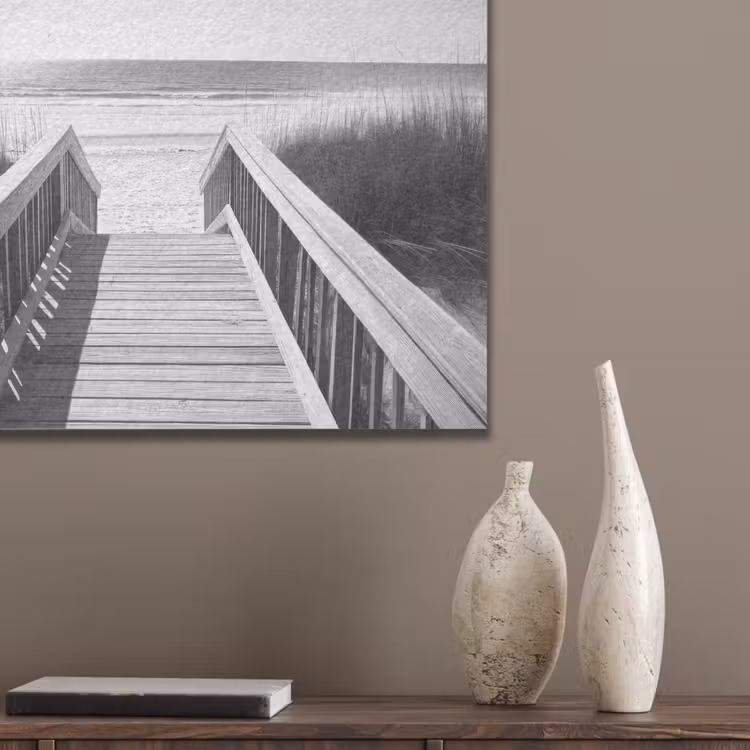 Loopbrug - Hout - Strand - Zee PET vilt klein -sfeer6_closeup