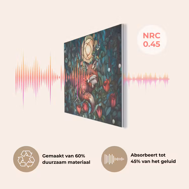 Vos - Mozaïek - Bos - Maan PET vilt klein -USP_NL