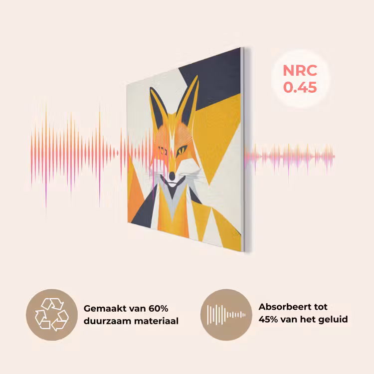 Vos - Oranje - Abstract - Driehoeken PET vilt klein -USP_NL
