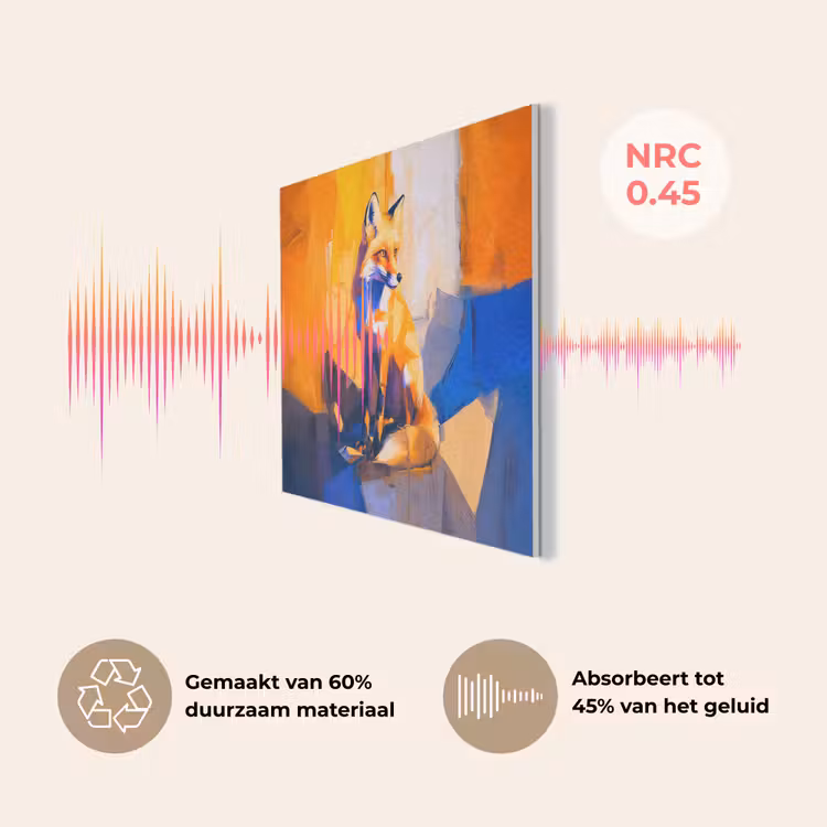Vos - Oranje - Vormen - Abstract PET vilt klein -USP_NL