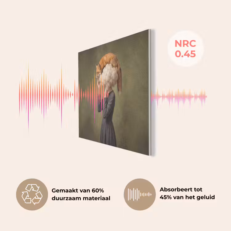Vos - Surrealistisch - Groen PET vilt klein -USP_NL