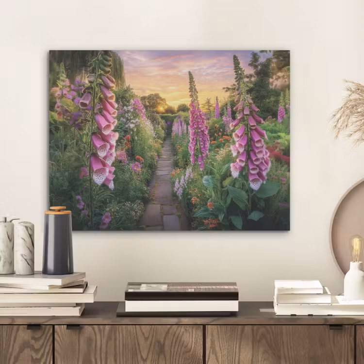Vingerhoedskruid - Bloemen - Tuin PET vilt klein -sfeer1