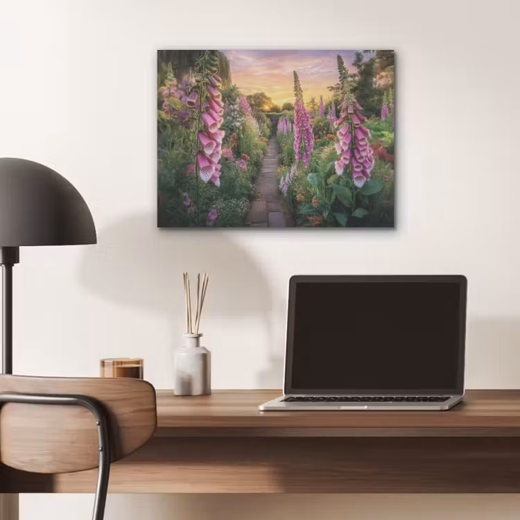 Vingerhoedskruid - Bloemen - Tuin PET vilt klein -sfeer5