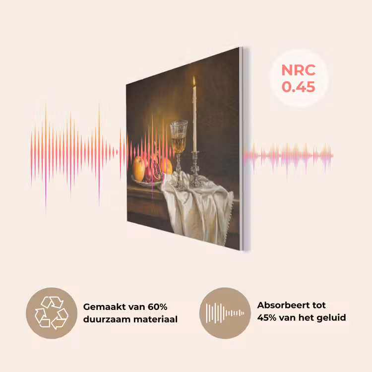 Fruit -  Stilleven - Wijn - Kaars PET vilt klein -USP_NL