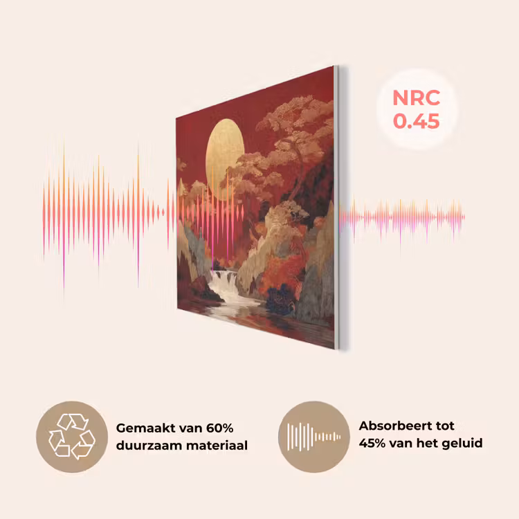 Volle maan - Landschap - Waterval PET vilt klein -USP_NL