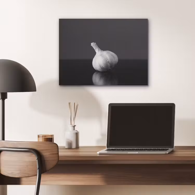 Knoflook - Zwart - Wit PET vilt klein -sfeer5