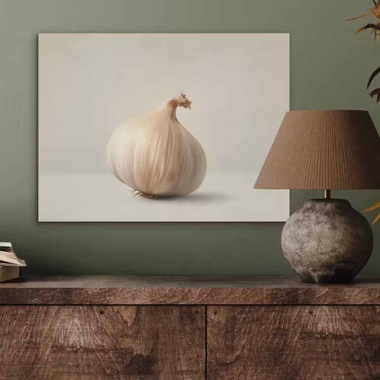 Knoflook - Natuurlijk - Beige PET vilt klein -sfeer2