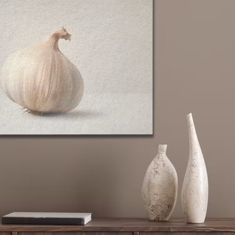 Knoflook - Natuurlijk - Beige PET vilt klein -sfeer6_closeup