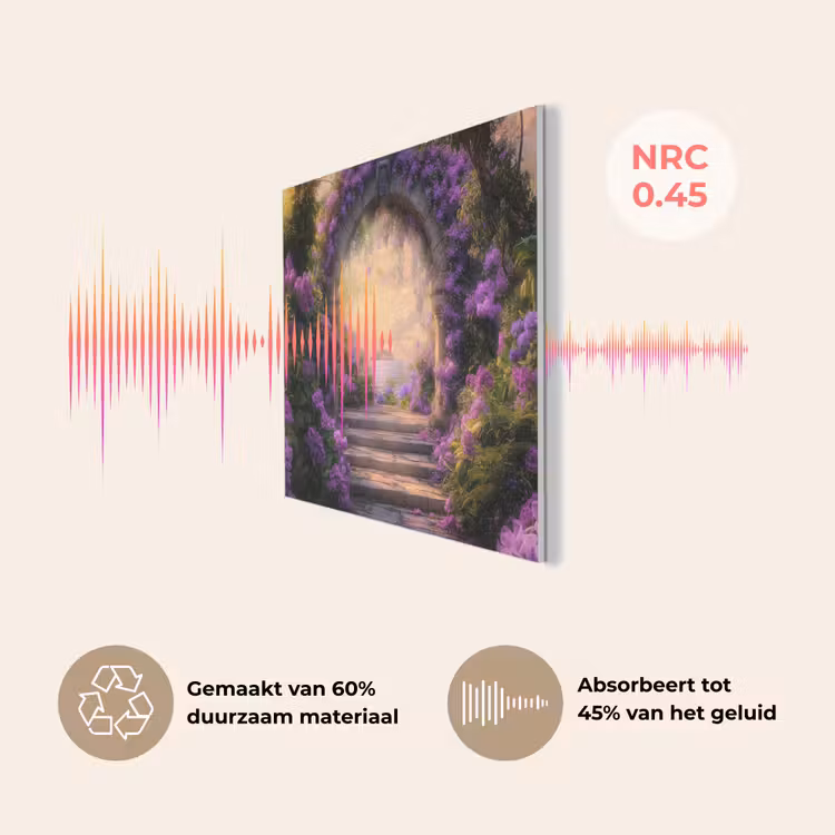 Poort - Paars - Bloemen PET vilt klein -USP_NL