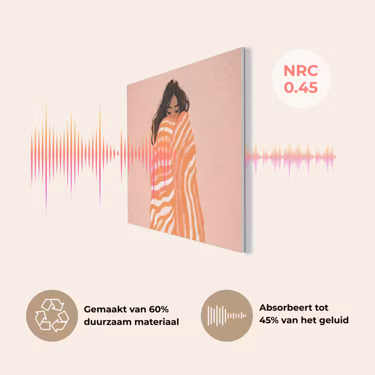 Meisje - Deken - Gestreept - Oranje PET vilt klein -USP_NL