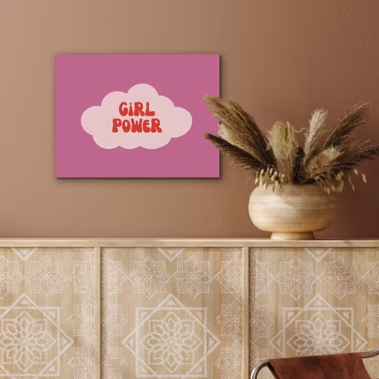 Girl power - Wolk - Roze PET vilt klein -sfeer4