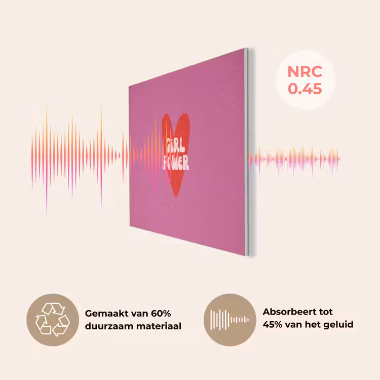 Girl power - Hart - Roze - Rood PET vilt klein -USP_NL