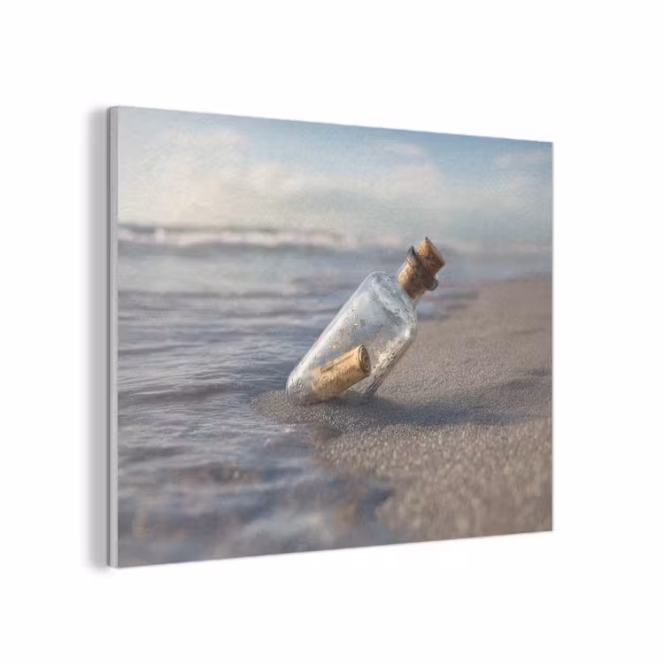 Glazenfles - Post - Zee - Zand PET vilt klein -3d