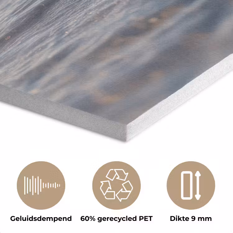 Glazenfles - Post - Zee - Zand PET vilt klein -closeup_NL