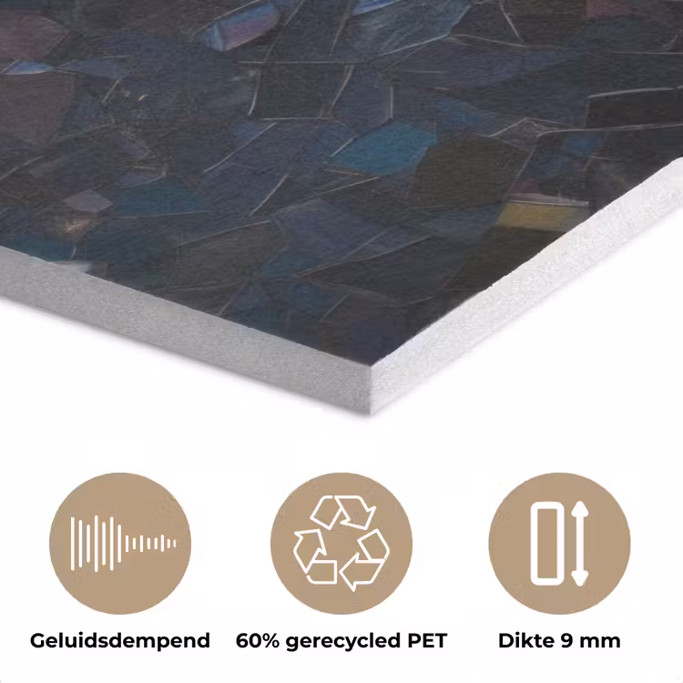 Glasstukjes - Leliebladeren - Vis - Oranje PET vilt klein -closeup_NL