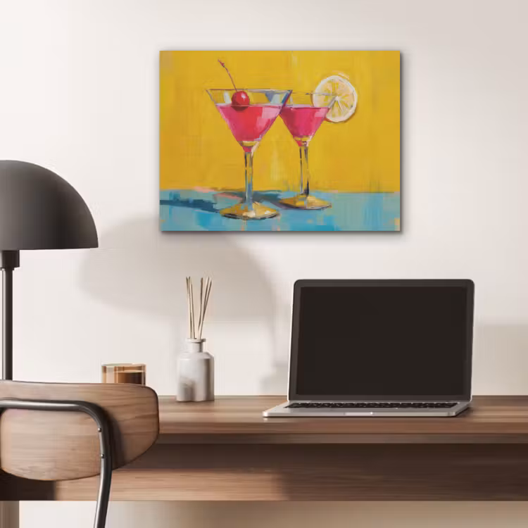 Glazen - Cocktail - Citroen - Kers PET vilt klein -sfeer5