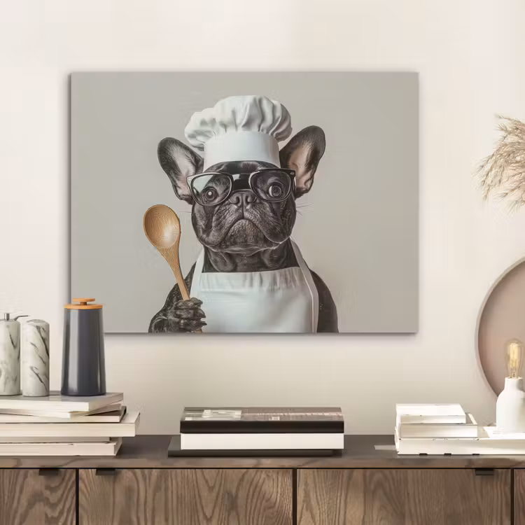 Bril - Hond - Kok PET vilt klein -sfeer1