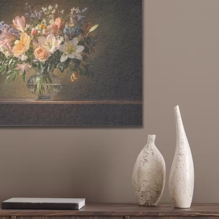 Glazen - Bloemen - Boeket - Kleuren PET vilt klein -sfeer6_closeup