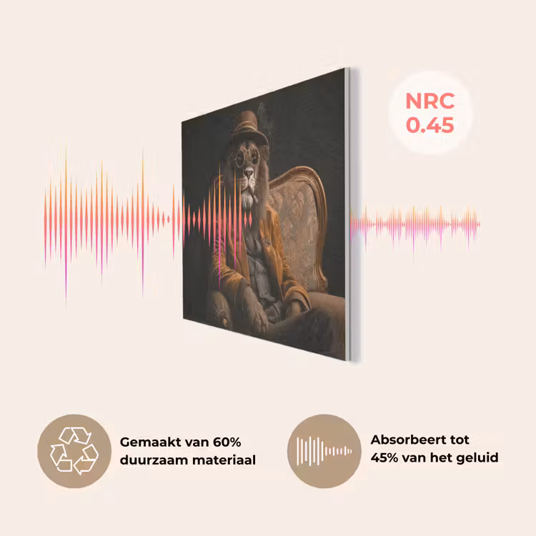 Bril - Leeuw - Bank - Hoed PET vilt klein -USP_NL