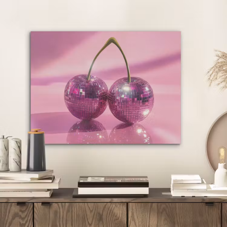 Glitter - Discobol - Roze - Kersen PET vilt klein -sfeer1