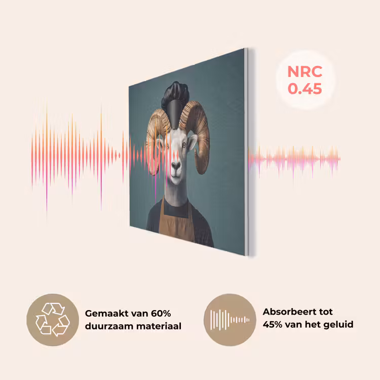 Geit - Hoorns - Kokskleding PET vilt klein -USP_NL