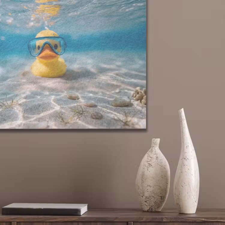 Duikbril - Eend - Water PET vilt klein -sfeer6_closeup