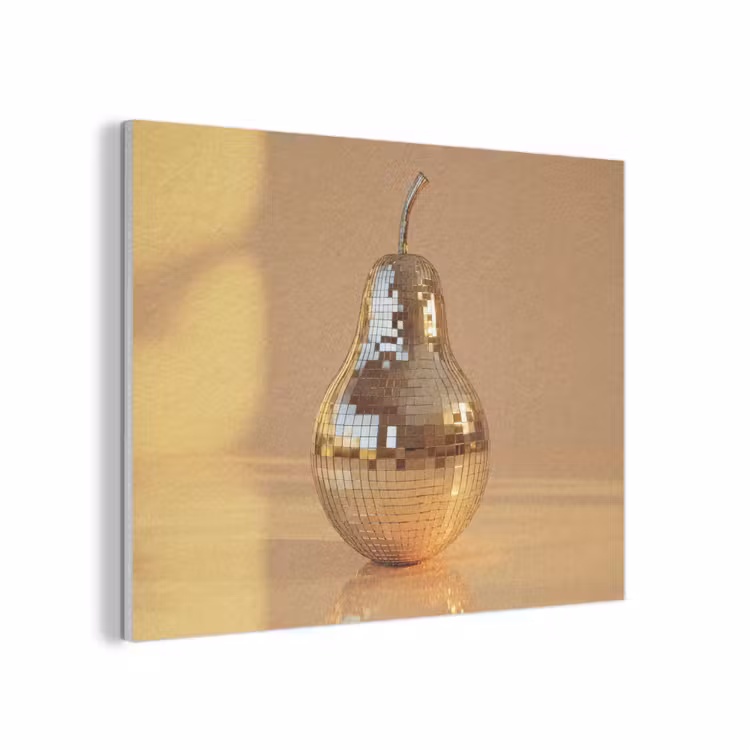Goud - Disco - Glitter - Peer PET vilt klein -3d