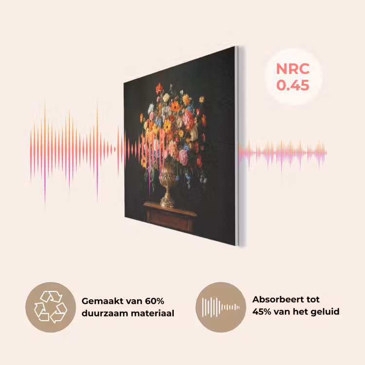 Goud - Bloemen - Kleuren - Vaas PET vilt klein -USP_NL