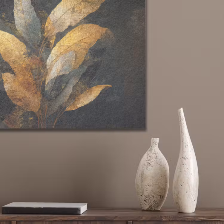 Gouden Bladcompositie – Botanische Luxe PET vilt klein -sfeer6_closeup