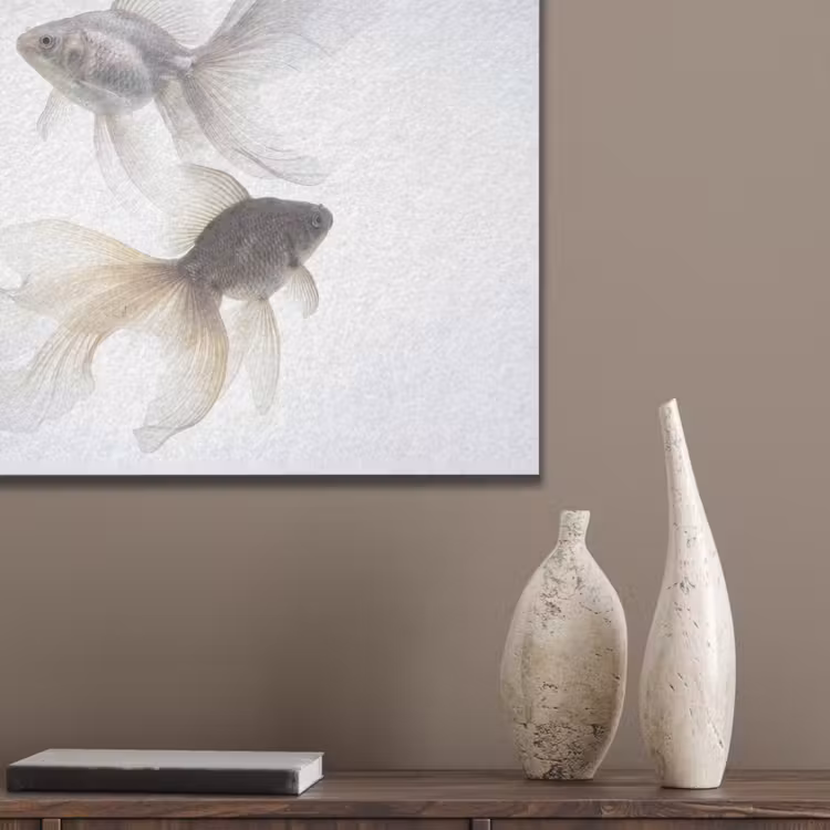 Goudvissen - Modern - Wit PET vilt klein -sfeer6_closeup