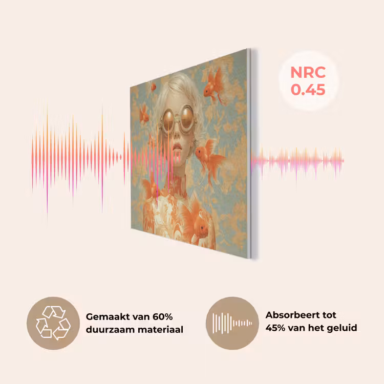 Goudvissen - Oranje - Vrouw - Blond PET vilt klein -USP_NL