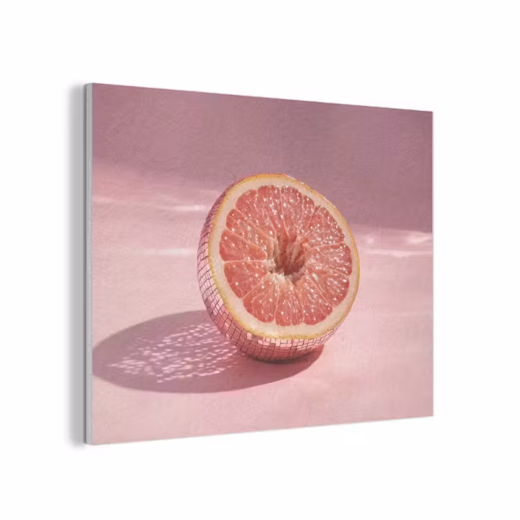 Grapefruit - Roze - Disco - Shiny PET vilt klein -3d