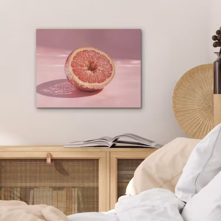 Grapefruit - Roze - Disco - Shiny PET vilt klein -sfeer3