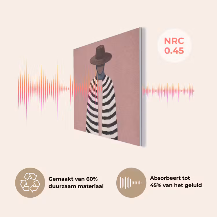 Grafisch - Vrouw - Roze PET vilt klein -USP_NL