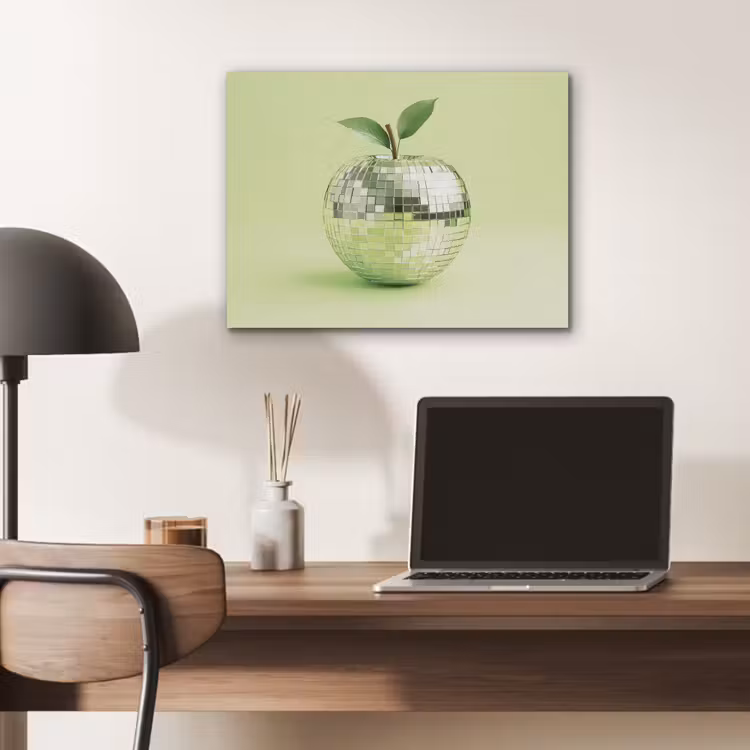 Groen - Disco - Decoratie - Appel PET vilt klein -sfeer5