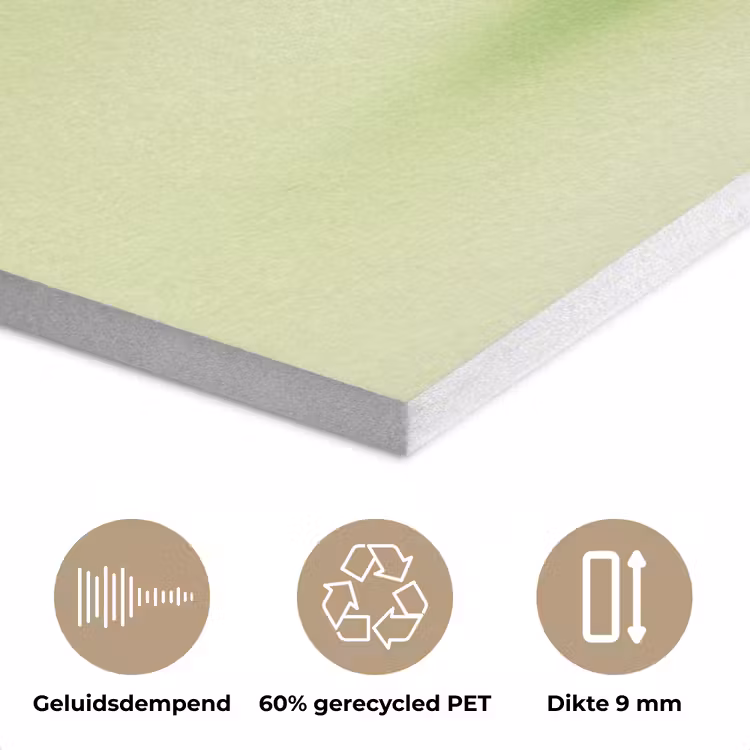 Groen - Disco - Decoratie - Appel PET vilt klein -closeup_NL