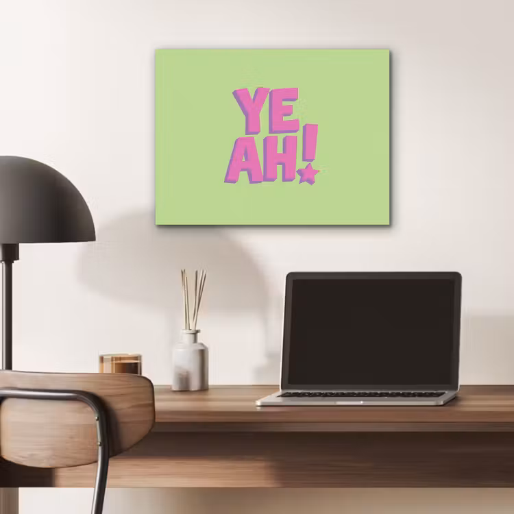 Groen - Neon - Quote PET vilt klein -sfeer5