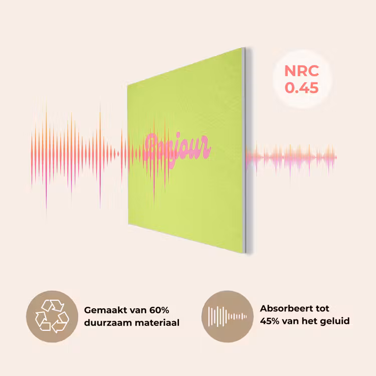 Groen - Roze bonjour - Retro PET vilt klein -USP_NL