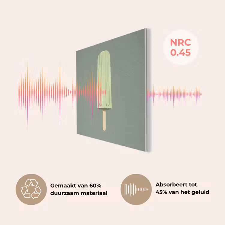 Groen - Waterijsje - Stokje - Illustratie PET vilt klein -USP_NL
