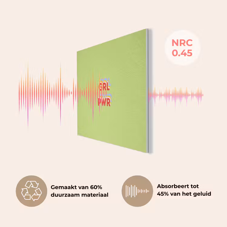 Grl pwr - Groen - Rood - 3D PET vilt klein -USP_NL
