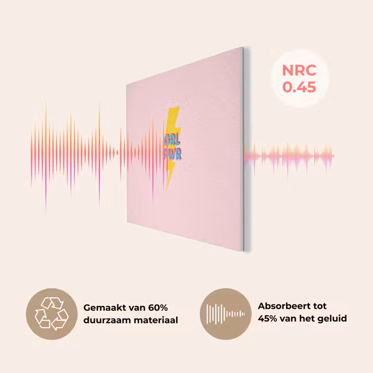 Grl pwr - Bliksem - Roze PET vilt klein -USP_NL