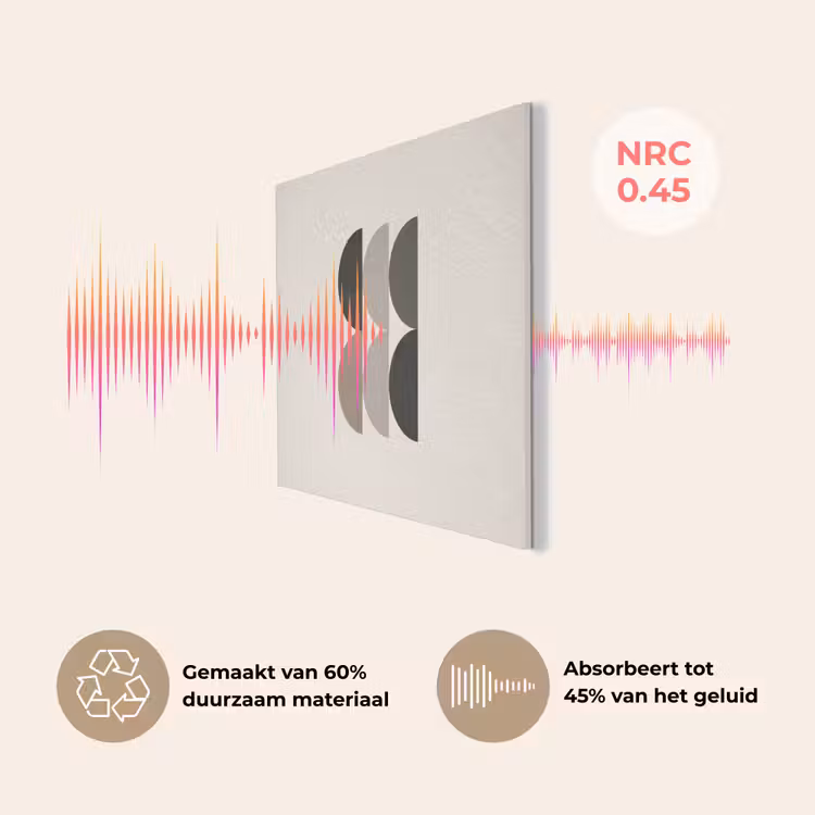 Halve cirkels - Aardetinten - Grafisch PET vilt klein -USP_NL