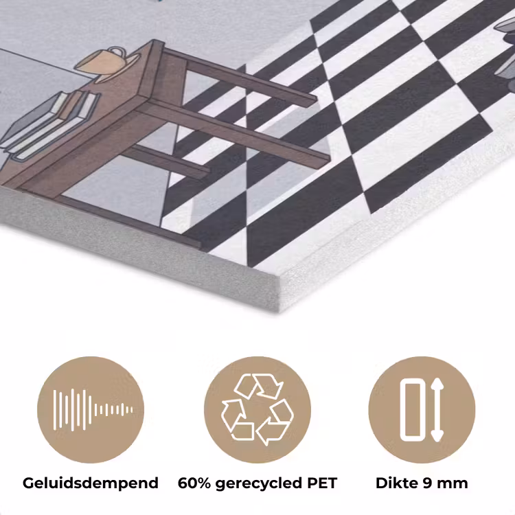 Half human, Half Coffee - Infuus - Koffie PET vilt klein -closeup_NL