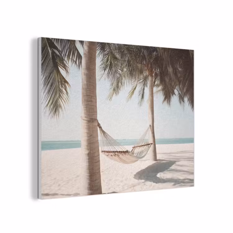 Hangmat - Palmbomen - Strand - Zee PET vilt klein -3d