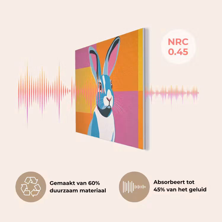Haas - Kleurvakken - Oren - Roze PET vilt klein -USP_NL