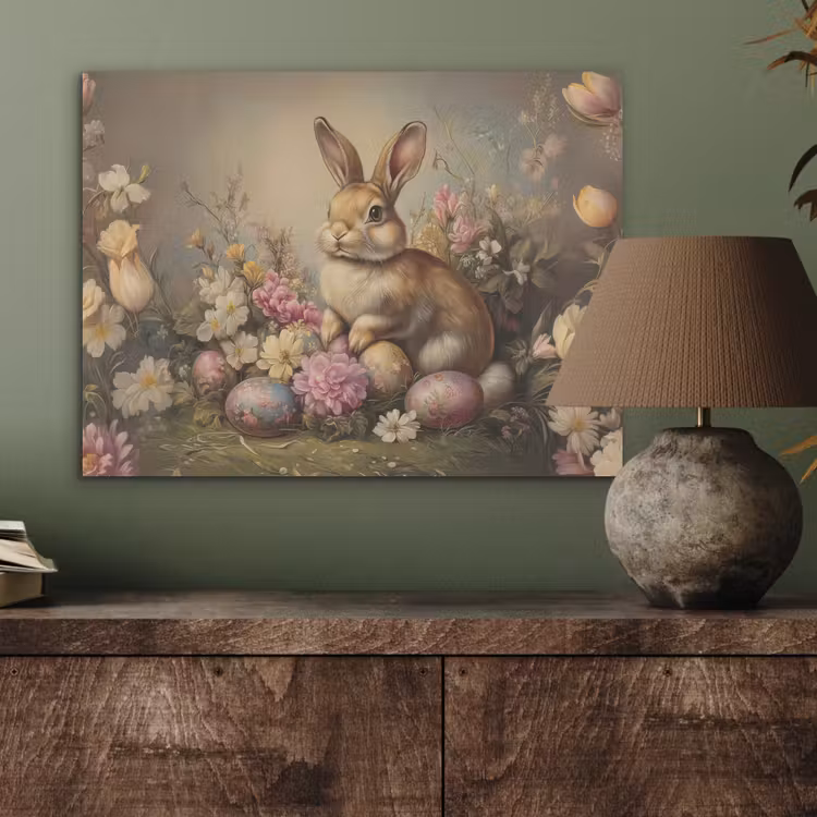 Haas - Stilleven - Bloemen PET vilt klein -sfeer2