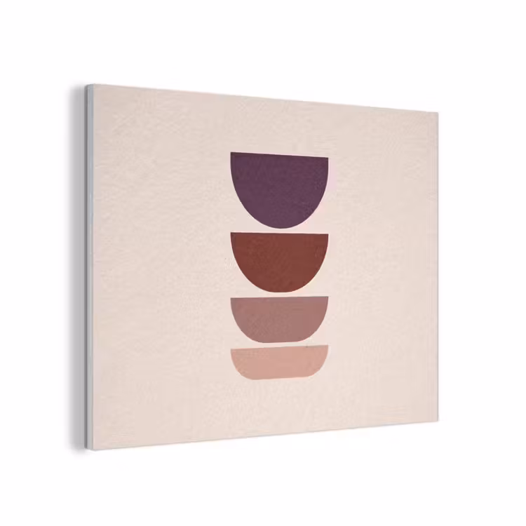 Harmonieus - Symmetrisch - Rood PET vilt klein -3d