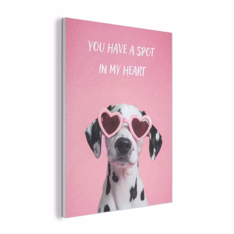 Hartjes - Hond - Valentijn - Roze PET vilt klein -3d